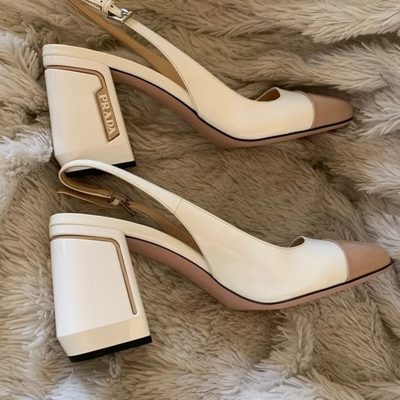 Prada slingbacks white cream - Picture 11 of 13